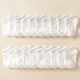 thumbnail image 1 of DEELLEEO 20 Pairs/Set White Children‘s Socks  Breathable  Comfortable  Versatile And Suitable For School  Including Ankle Socks, 1 of 6