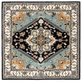 thumbnail image 2 of Safavieh Heritage York Oriental Wool Area Rug, Navy/Ivory, 6' x 6' Square, 2 of 11