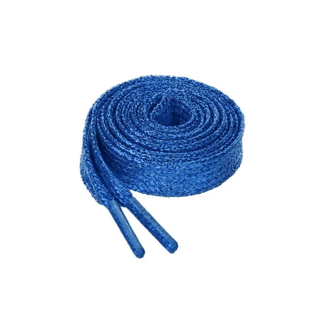 

Allegra K Unisex Glitter Shiny Metallic Sparkling Flat Sneakers Shoelace 70cm/27.56 Royal Blue