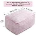 thumbnail image 2 of Puf otomano HollyHome, 38 x 40 x 35 cm, espuma viscoelástica, color morado, 2 of 8