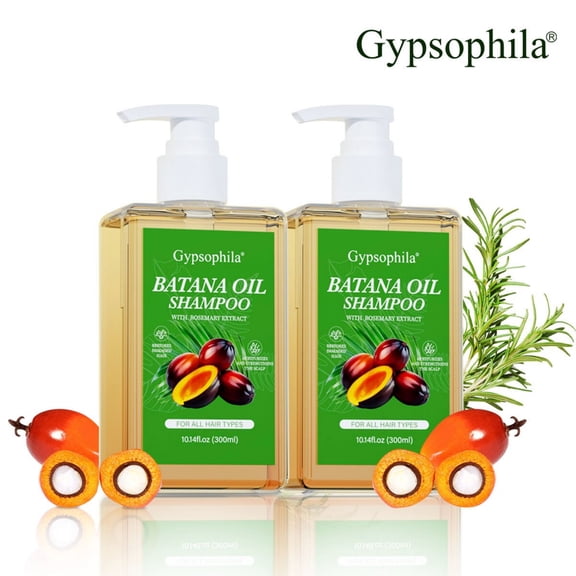 Gypsophila Batana Oil Shampoo 2 PACK , Rosemary Shampoo for Women,Nourishing & Rejuvenating for Softness & Volume, Suitable for Unisex (20.28.14 fl oz, 600ml)