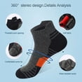 thumbnail image 3 of 4 Pairs of Soft & Breathable Cotton Blend Short Socks for Men - Comfortable Low-Cut Ankle Socks for Summer Casual Sports , Hand Washable, Solid Color, Knit Fabric, 3 of 9