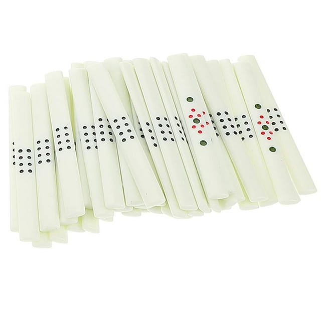 ZheElen 44Pcs Crafted Mahjong Card Counting Tiles Colored Multiple Occasions - Ideal Family Entertainment, and Friends black