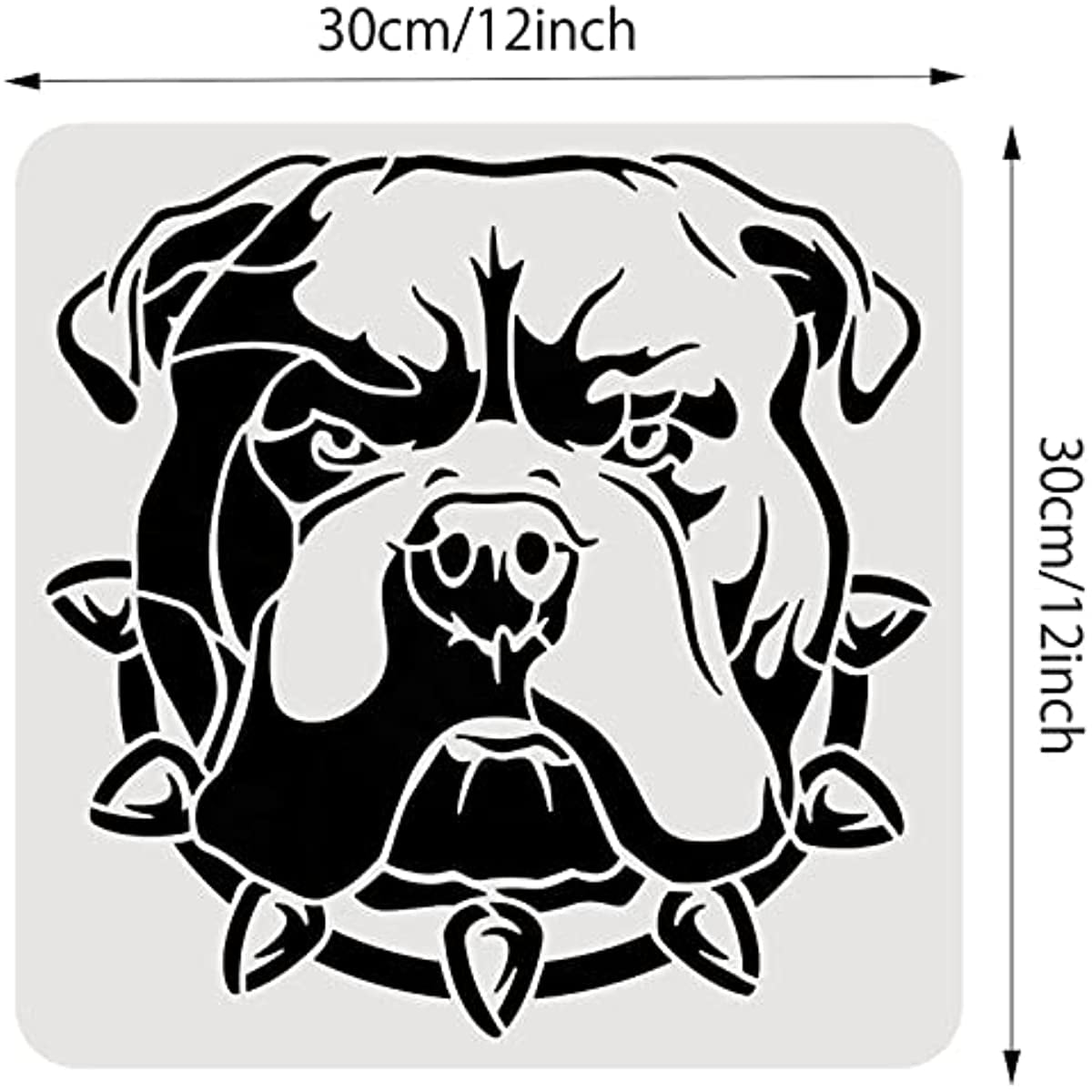 Bulldog Pumpkin Stencil