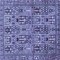 thumbnail image 1 of Ahgly Company Machine Washable Indoor Square Persian Blue Traditional Area Rugs, 5' Square, 1 of 4