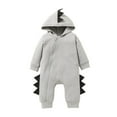 thumbnail image 2 of QISIWOLE Toddler Kids Baby Autumn Dinosaur Shape Romper Long Sleeve Jumpsuit Sales !, 2 of 9