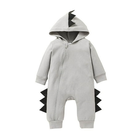 

Vikakiooze Toddler Kids Baby Spring And Autumn Dinosaur Shape Romper Long Sleeve Jumpsuit