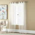 thumbnail image 2 of Nanshing Nathan Window Curtain Panel, White, 37" x 84’’, 2 of 5