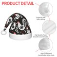 thumbnail image 4 of Honeii Laying Hens And Roosters Print Hat Santa Claus Hat For Xmas Party, Christmas Caps For Boys Girls Child,Christmas Beanie, 4 of 6