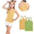 thumbnail image 6 of Posijego Girls 2 Pack Tank Top Dance Camisoles Multi Pack Plain Basic Tank Tee Sleeveless Shirts Summer Sports, 6 of 7