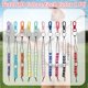 thumbnail image 2 of 10 cuentas para contar golpes de golf, 10 colores, cuentas cruzadas, cuentas de diamantes de imitación con cierre para contar golpes., 2 of 5