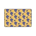 thumbnail image 7 of Abstract Geometric Elements Yellow Rugs Doormat, Non-Slip Machine Washable Carpets Floor Door Mat , 36" x 24", 7 of 7
