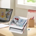 thumbnail image 5 of Paper Organizer for Desk, 8.66*10.23*13.26 Inch 2 Tier Paper Organizer Storage, File Organizer Paper Sorter, Desktop Paper Storage Holder Document Holder for Home Office School, 5 of 7