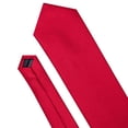 thumbnail image 5 of Set de Corbata Barry.Wang de Seda a Cuadros Roja 150cm con Pañuelo y Gemelos, 5 of 5