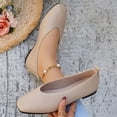 thumbnail image 5 of Plus Size Wide Width Round Toe Rhinestone Women's Casual & Dress Shoes Comfortable Office Work Daily Wear Spring Summer Khaki 8.5, 5 of 9