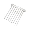 thumbnail image 2 of 4 Pcs No Slip Hair Side Combs Accessories, Metal, Silver Tone, 1.3", 2 of 5