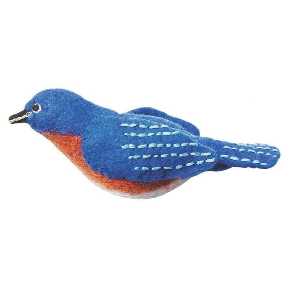 Felt Bird Garden Ornament  Bluebird Wild Woolies