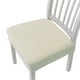 thumbnail image 2 of Fundas elásticas para sillas de comedor, fundas para asientos de sillas, fundas lavables para cojines de asiento, fundas para sillas de comedor para hotel, ceremonia, banquete de boda (beige, 4 unida, 2 of 5
