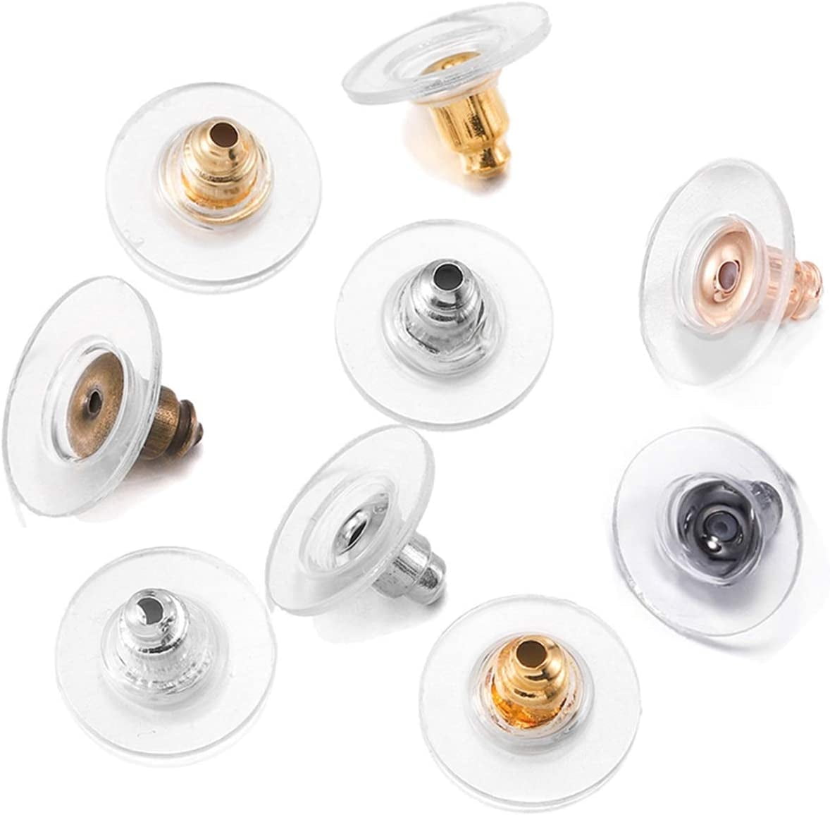 200pcs Ball Plastic Earring Posts Earring Pin Ear Studs with 200pcs  Silicone Clear Bullet Earring Backs for Women Men Girls Sports Work Earrings  Piercing Retainers  Walmartcom