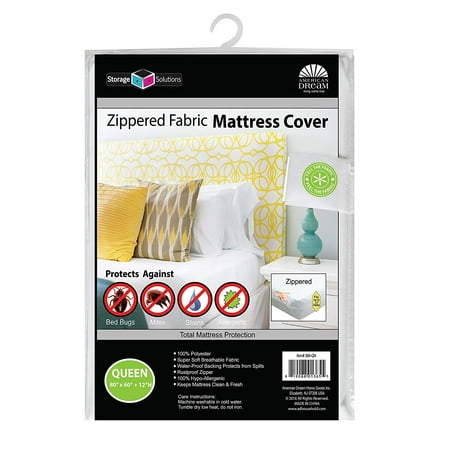 View of Amazon Basics Waterproof Mattress Protector, Bed Bug and Dust Mite ...