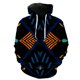 thumbnail image 1 of Sudadera con capucha y cremallera para hombre, diseño de mapa de tribus primitivas étnicas, estilo hip hop, con estampado 3D, manga larga, informal, unisex, divertida, 1 of 6