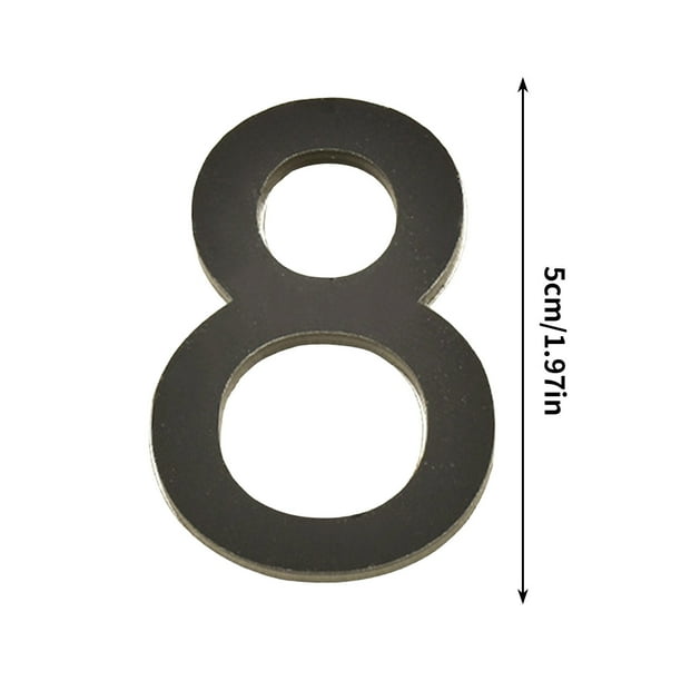 Placa de Número de Acrílico de 5 cm, Creando Decoración de Moda