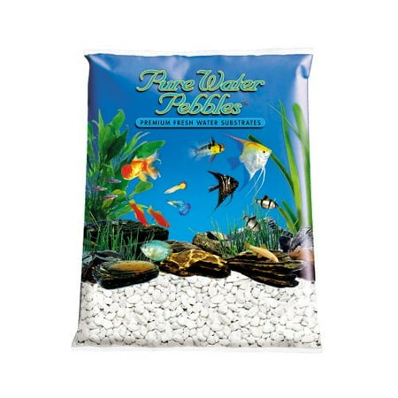 White Aquarium Gravel - Pure Water Pebbles Aquarium Gravel 25-Pound Platinum White Frost (Pack of 1)