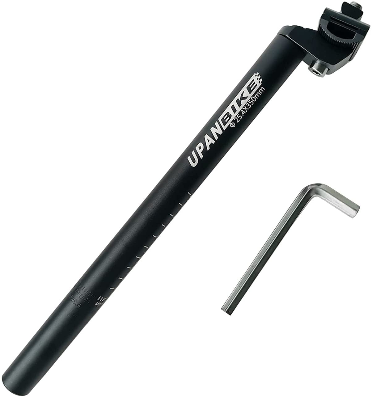 Bicycle Micro Adjust Seat Post Aluminum Alloy 27.2mm 2-Bolt Black or Silver 