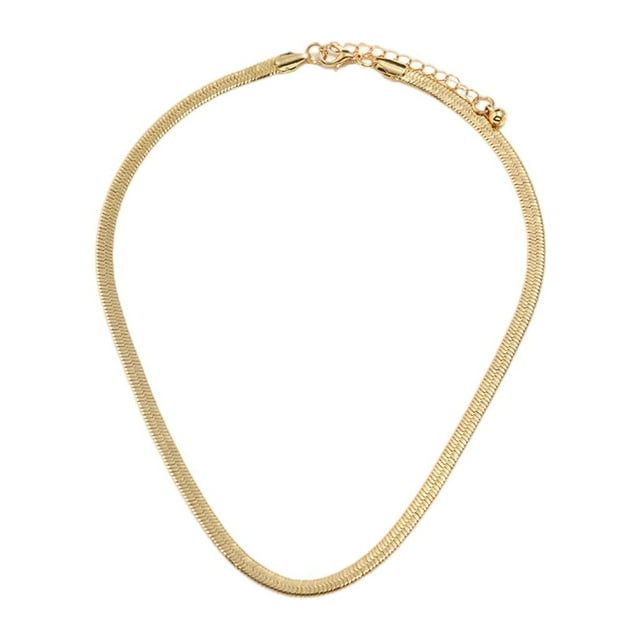 Collar de cadena de serpientes Yuyangstore unisex dorado