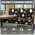 thumbnail image 4 of FOR U DESIGNS Ghost Pumpkin Spider Web Pattern 2 Pack RV Dinette Cushion Covers Washable Camper Cushion Slipcover Scratch-Resistant Sofa Chair Cover Camper Seat Covers Dinette Booth Halloween Decor, 4 of 7