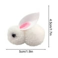 thumbnail image 2 of XIAOLE 20 Pcs Mini Plush Easter Bunny Animals Ornament, Miniature Stuffed Rabbit, Soft Tiny Stuffed Animals Easter Bunnies Plush Rabbit For Easter Decorations, Diy Hair Clips, 2 of 7