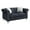 Black, variant on Maklaine 19" Contemporary Soft Velvet Upholstered Loveseat in Black