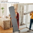 thumbnail image 6 of 3-Panel Room Divider, 6 ft Office Partition Walls Wood Divider Folding Portable Privacy Screen, Room Dividers and Folding Privacy Screens for Home, Room Separator Wall Dividers, Gray, 6 of 9