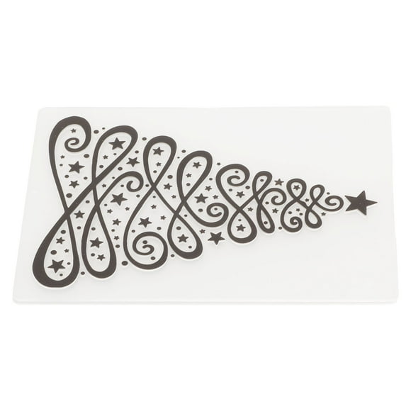Carpetas de relieve Jadeshay 4 hojas plantilla de relieve de plástico