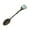 Green, variant on Elegant Natural Heart Spoon with Long Handle for Stirring Coffee and Dessert Beverages Ideal for Tea Enthusiasts