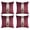 Silver Burgundy, variant on Gyulin Pack of 2,18x18 Inch Velvet Boho Throw Pillow Covers with Gold Leather Striped Stitching Modern Minimalist Square Pillowcase Cushion Covers for Bedroom Sofa Couch Living Room, White