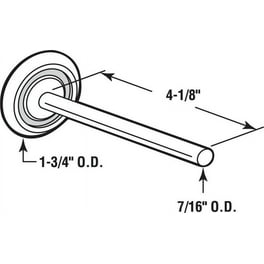 Prime-Line 7/16 in. W X 4.375 in. L X 1.75 in. D Steel Garage Door Roller Prime-Line 7/16 in. W X 4.375 in. L X 1.75 in. D Steel Garage Door Roller