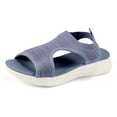 thumbnail image 3 of Ladies Ballet Flats with Arch Support Comfortable Casual Shoes Women's Breathable Knit On Wedge Sandals For Outdoor Leisure, 3 of 8