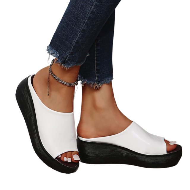 Zapatos para Sandalias Playa Verano Cuña Punta Abierta Cómodas Mujeres