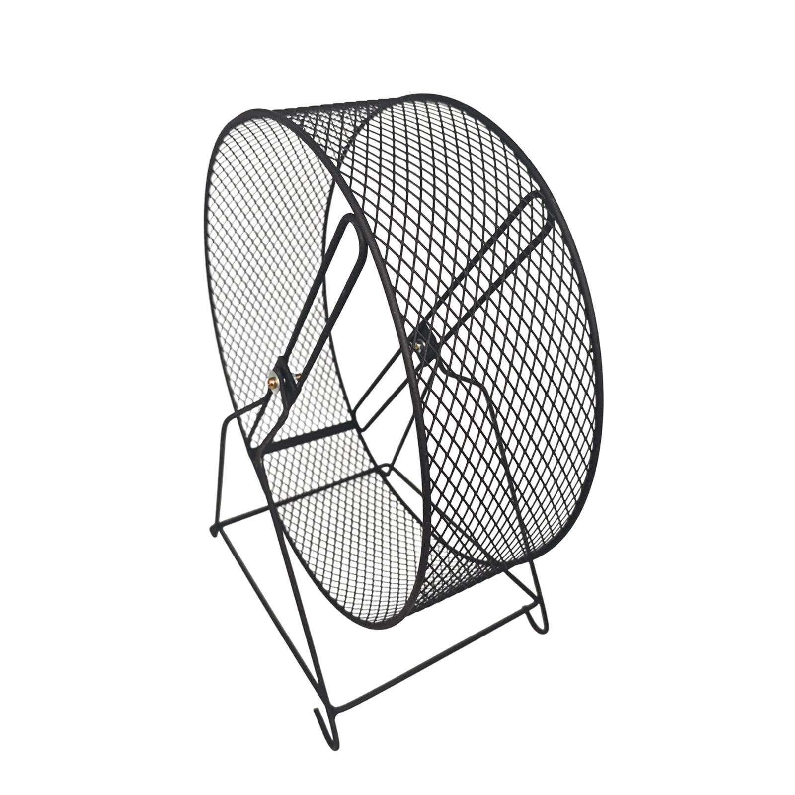 Fzaqwen Iron Hamster Running Exercise Wheel Toy Guinea Pig Jogging Wheel for Maintaining 32x19x36.5cm