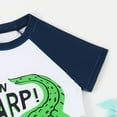thumbnail image 6 of ZTKWD 2pc Boys' Short Sleeve Rashguard Swim Shirt Swim Trunks Swimwear Sets Dinosaur Beach, 6 of 8