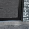 thumbnail image 5 of Mondaria Wood Plastic Privacy Double Fence Gate 6ft(H) x 8ft(W), Metal Frame with Knob Kits, Durable Composite Outdoor Gate,Sliver Gray, 5 of 8