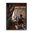 thumbnail image 4 of Stupell Industries Allegory of Painting Johannes Vermeer Classical Portrait Painting Black Framed Art Print Wall Art, Design by one1000paintings, 4 of 5