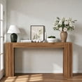 thumbnail image 2 of Tcbosik Long Console Table, 63 inch Farmhouse Sofa Table Behind Couch, Narrow Entryway Accent Table for Living Room, Hallway, Entrance, Foyer, Walnut, 2 of 9