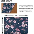 thumbnail image 5 of GZHJMY Placemats Set of 4,Cherry Blossoms Heat-Resistant Non-Slip Double Sided Washable Kitchen Dining Table Mats for Kitchen Table Decoration, 12"x18", 5 of 6