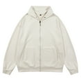 thumbnail image 2 of Birdeem Man Solid Color Button Zipper Cardigan Hooded Coat, 2 of 3