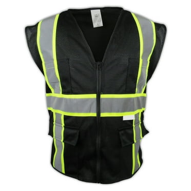 Truecrest Two Tones Safety Vest, M, Black
