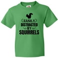 thumbnail image 3 of Inktastic Easily Distracted by Squirrels Youth T-Shirt, 3 of 5