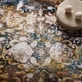 thumbnail image 4 of Modern Contemporary Urban Living Lounge Room Area Rug Runner Floor Carpet, Moroccan Distressed Vintage Style, Fabric, Multi Colorful, 4 of 8