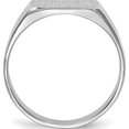 thumbnail image 3 of 14K White Gold 5.5X10.5mm Closed Back Signet Ring (Size 6) Made In United States rs624, 3 of 6
